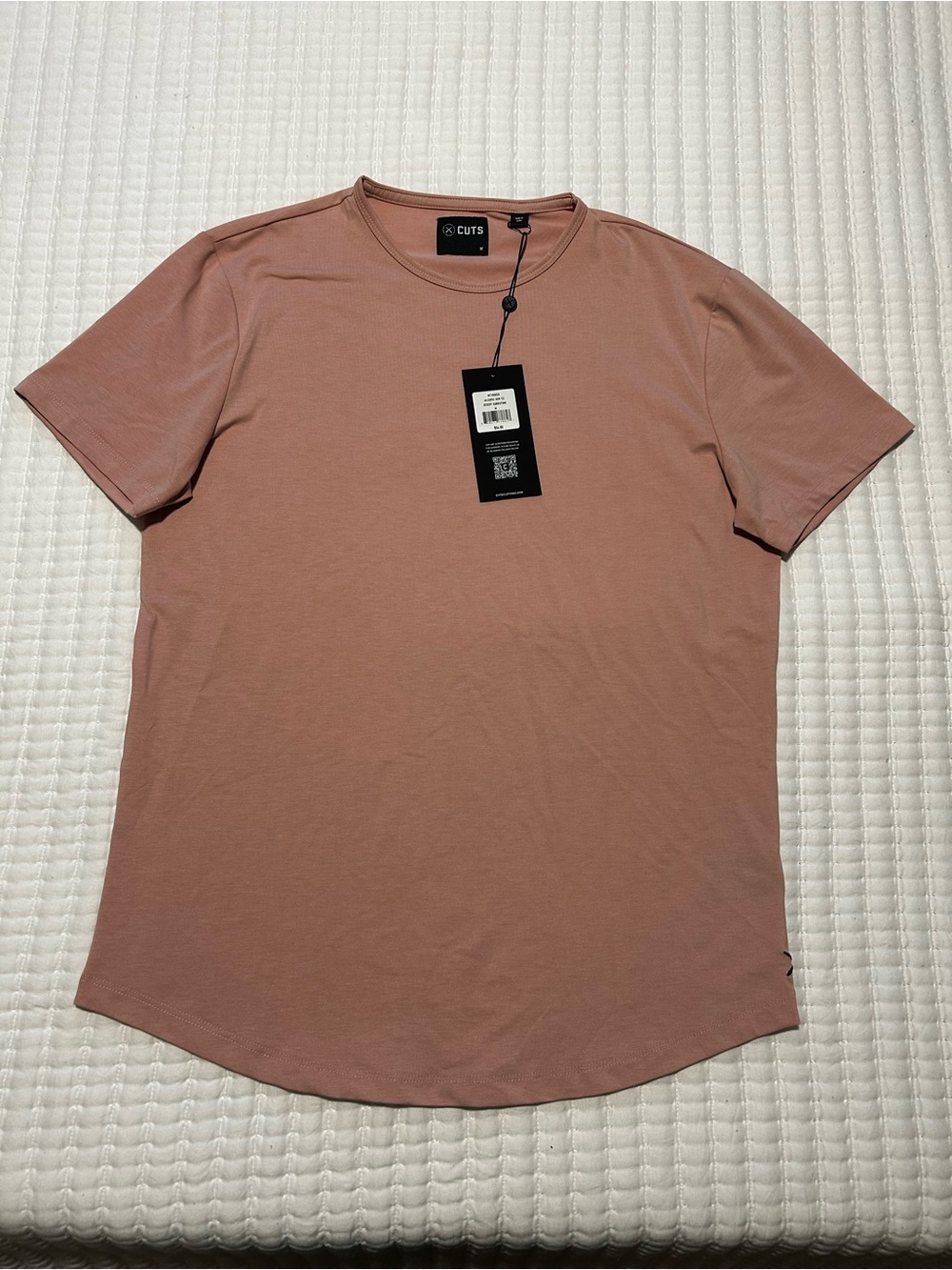 New Cuts Clothing Men's Dusty Rose Crew Neck Tee Medium